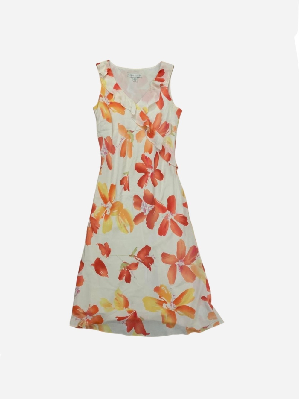casual corner - vintage SILK midi dress